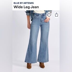 Blue by Artemis, wide leg jean Sz 4